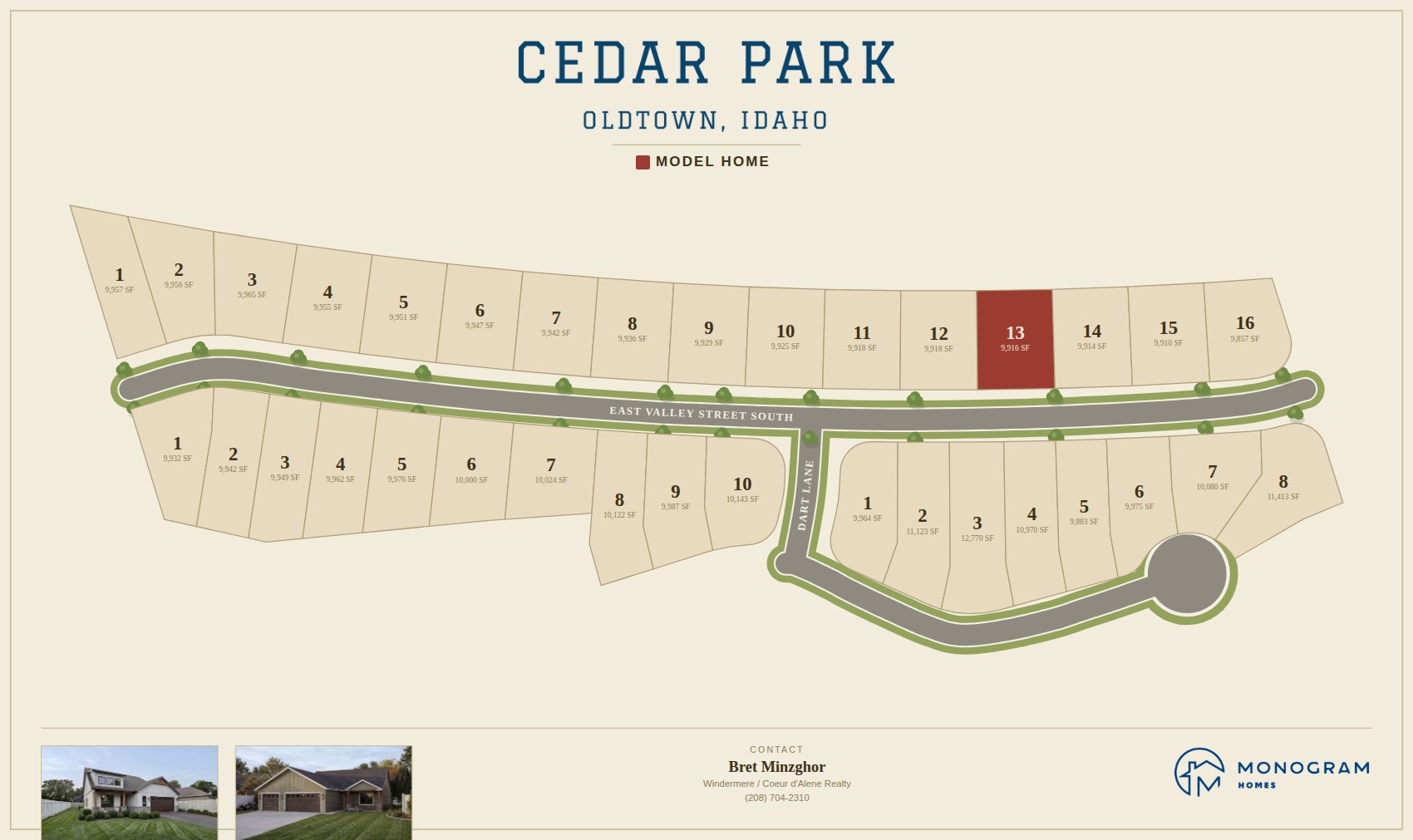 Cedar Park site plan — 34 riverside homesites
