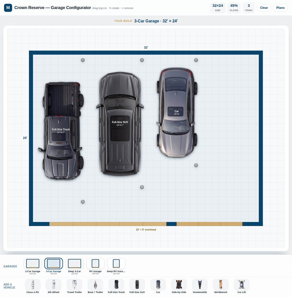 Garage & shop configurator