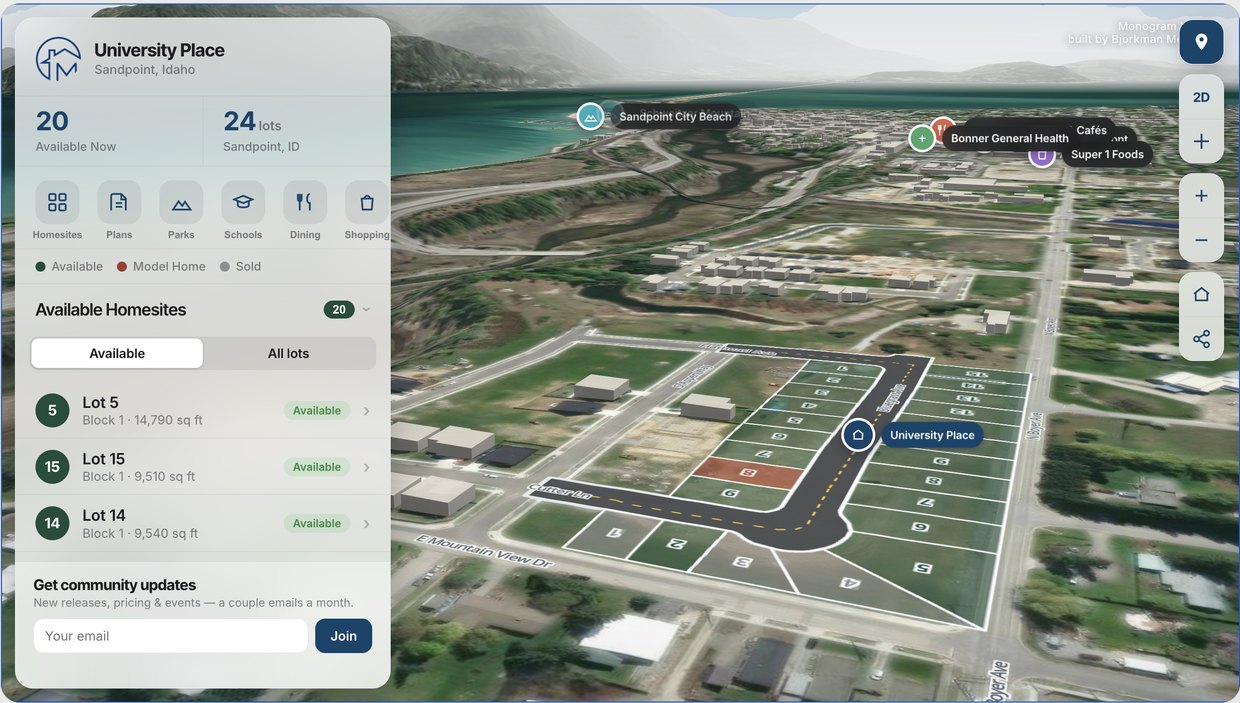 Fly the neighborhood in 3D