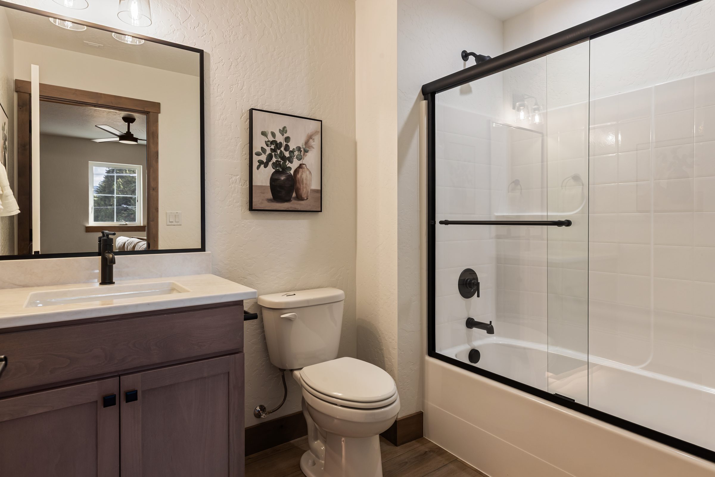 The hall bath
