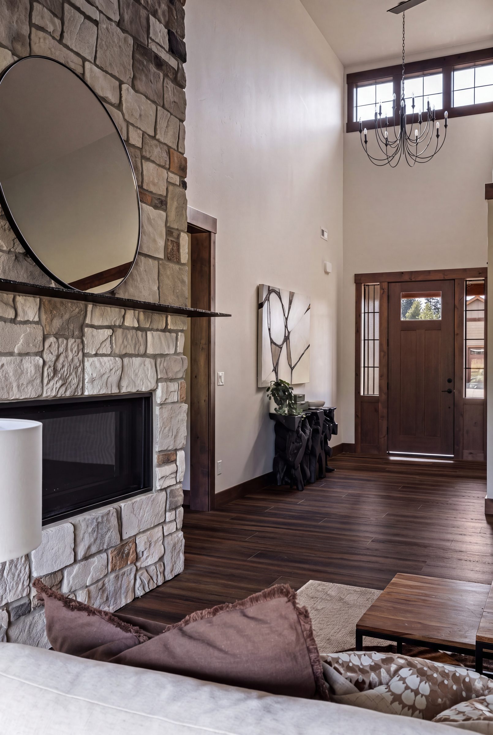 The entry and great room