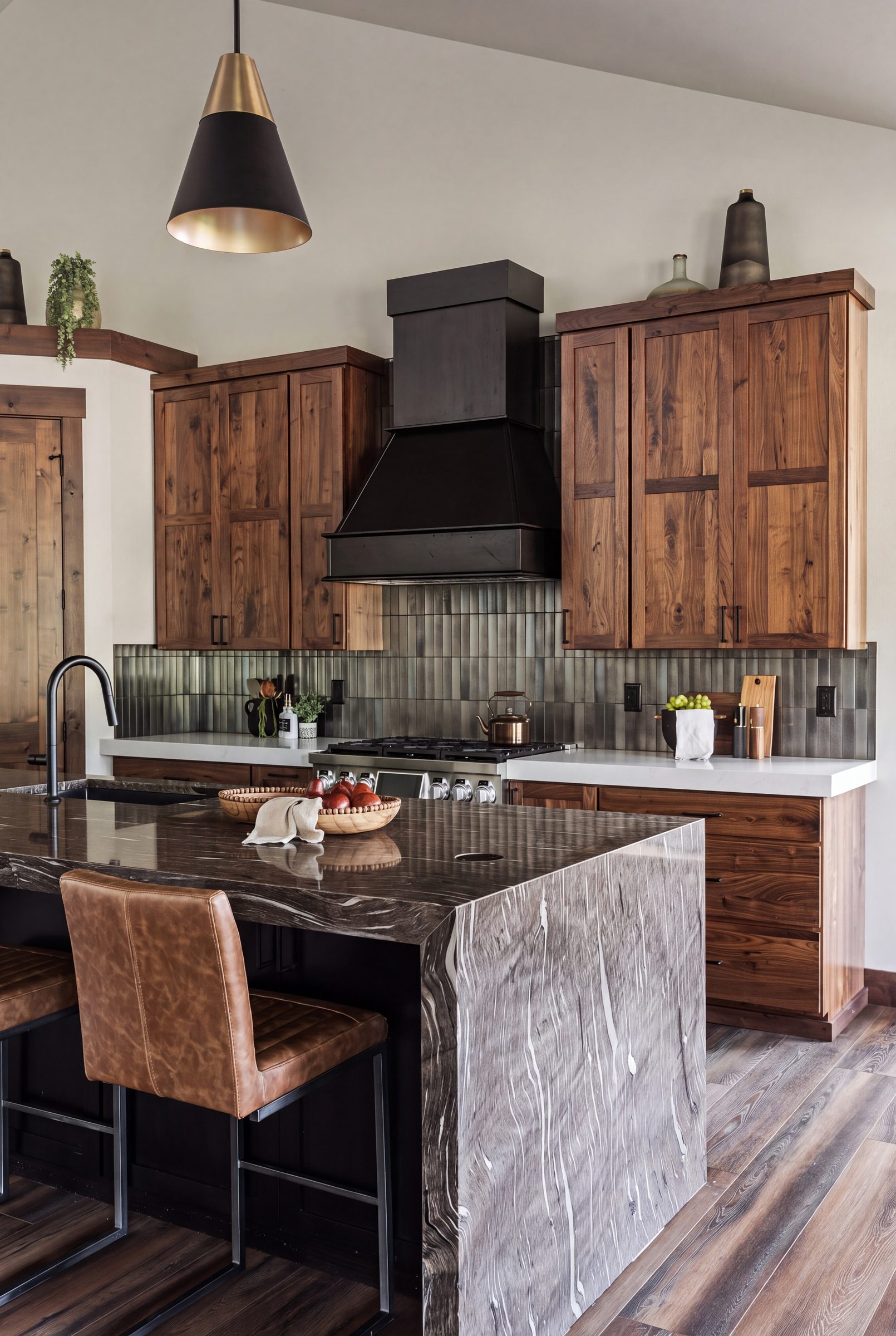 The kitchen island
