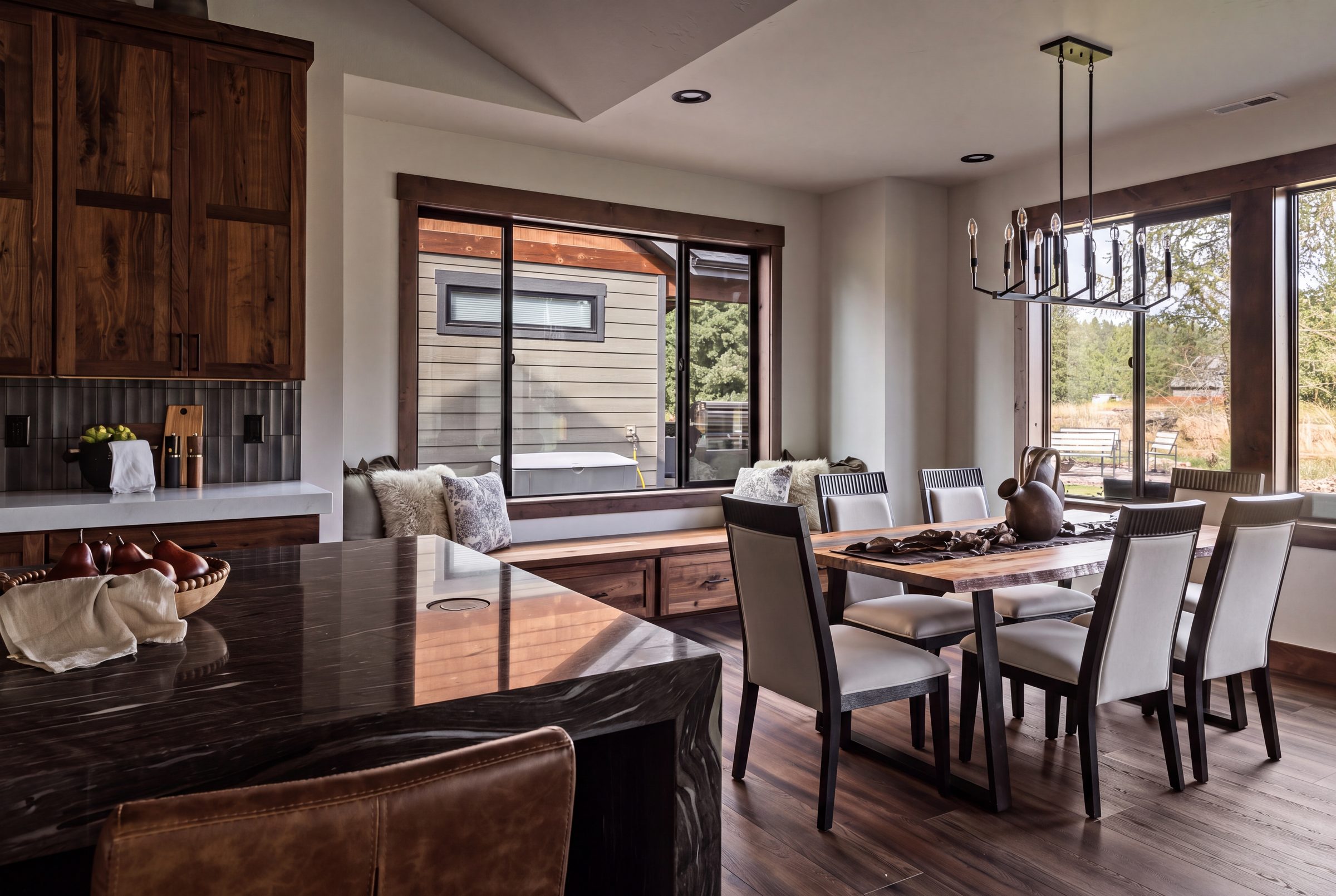 The dining room