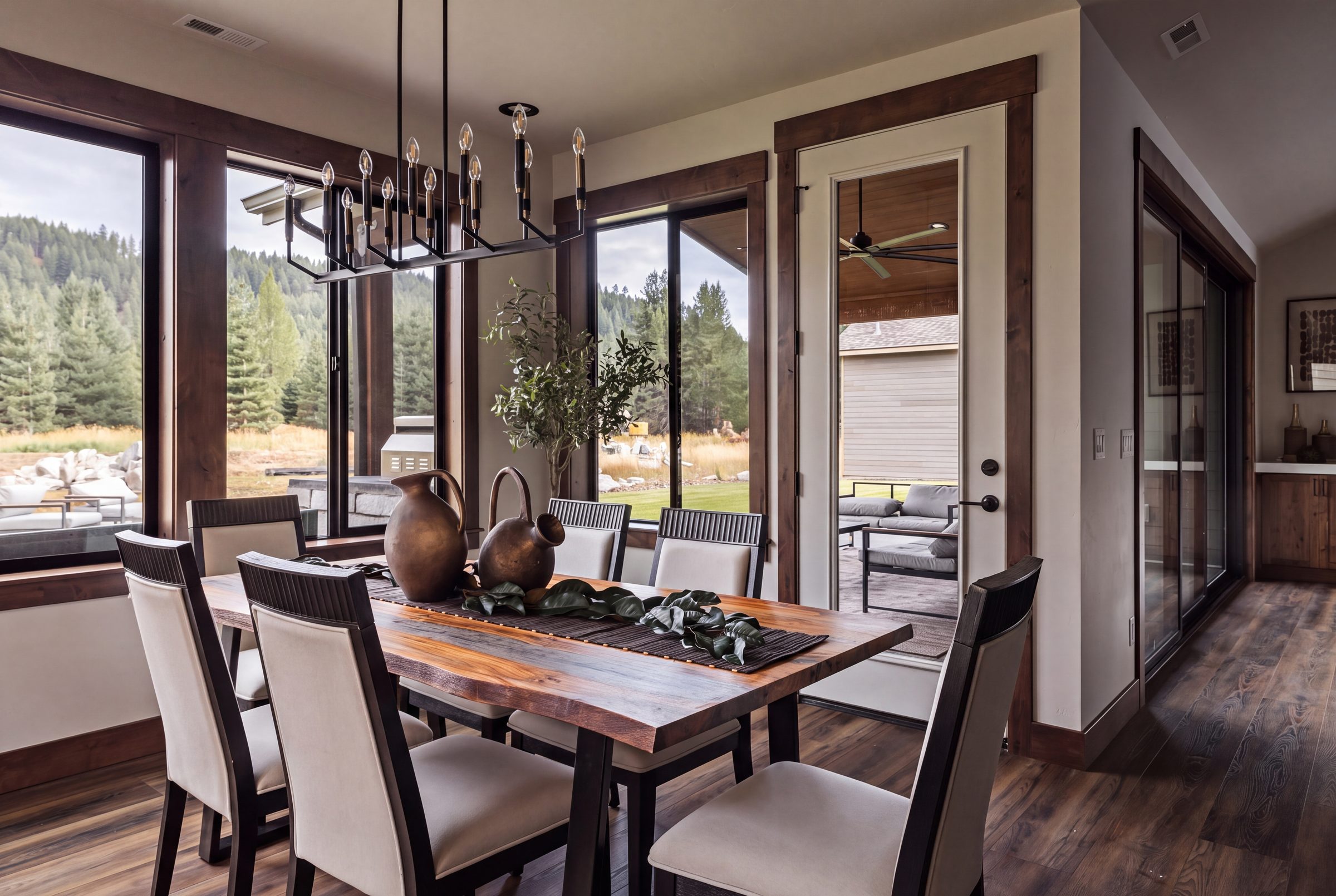 The dining room