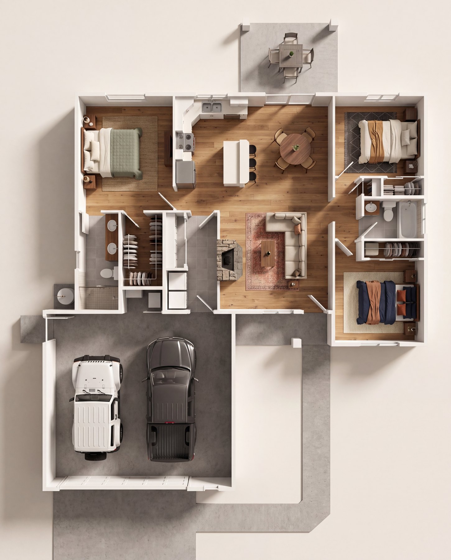 The Ashford 3D floor plan