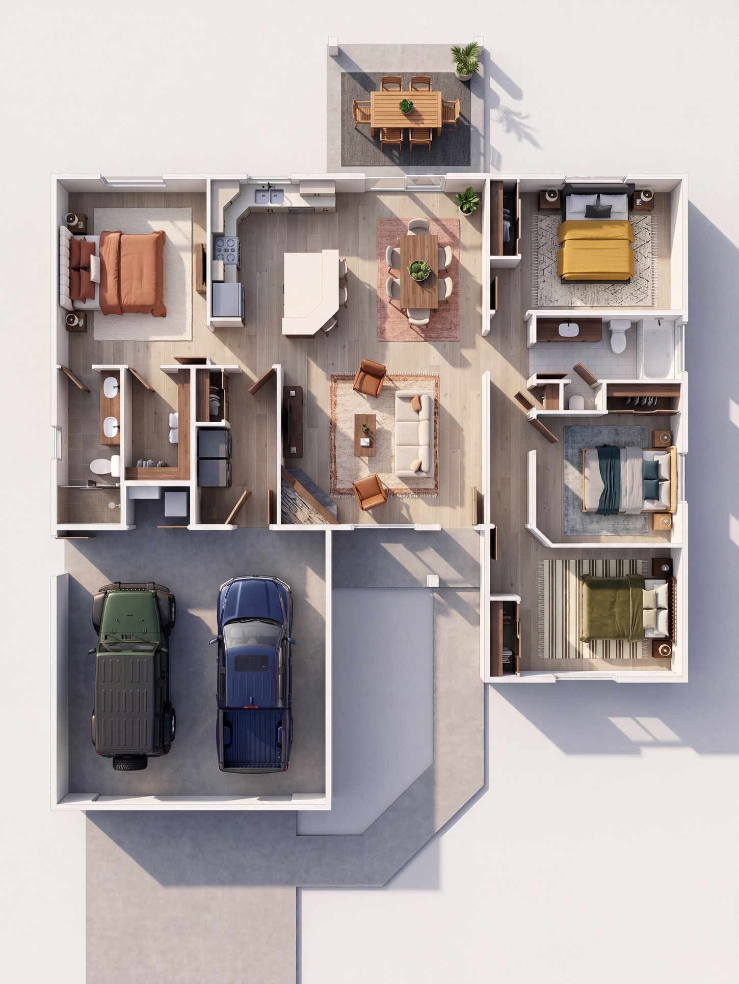 The Bridgeport 3D floor plan