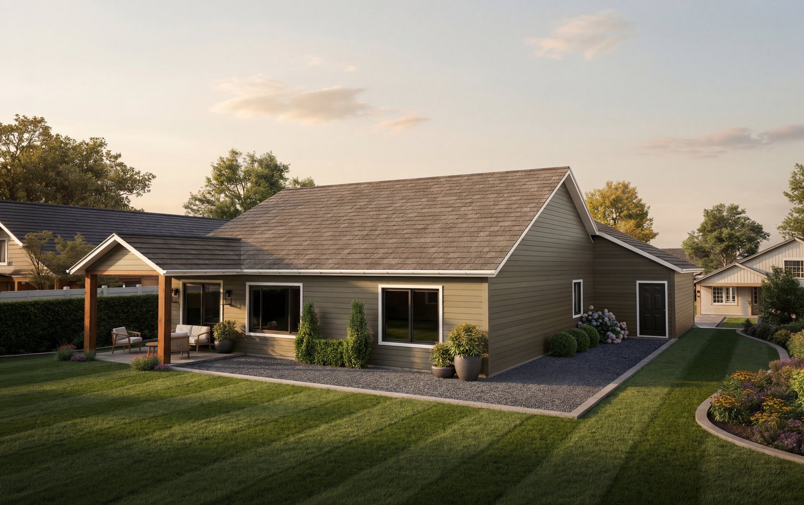The Carson City rear elevation