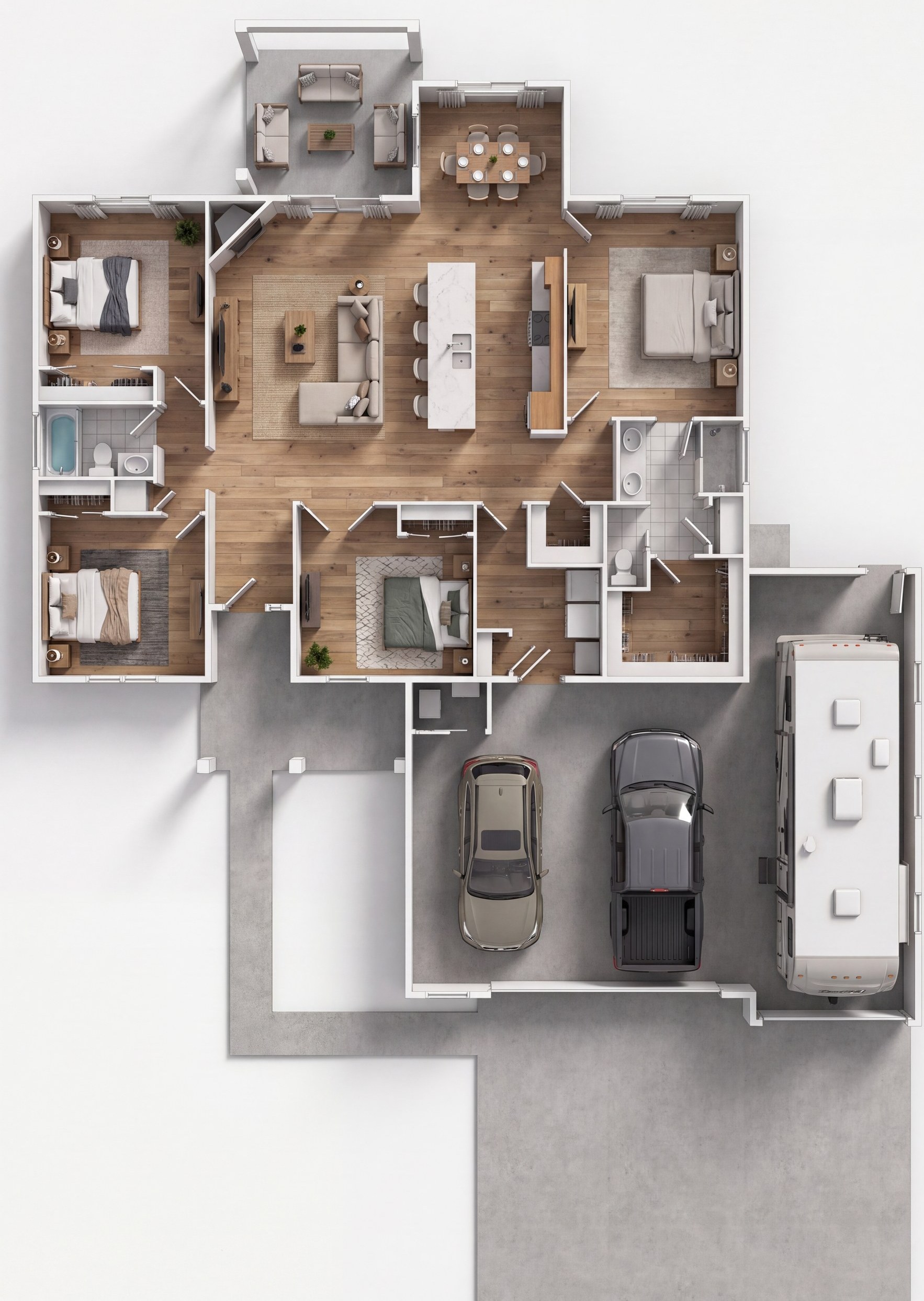 The Lexington 3D floor plan