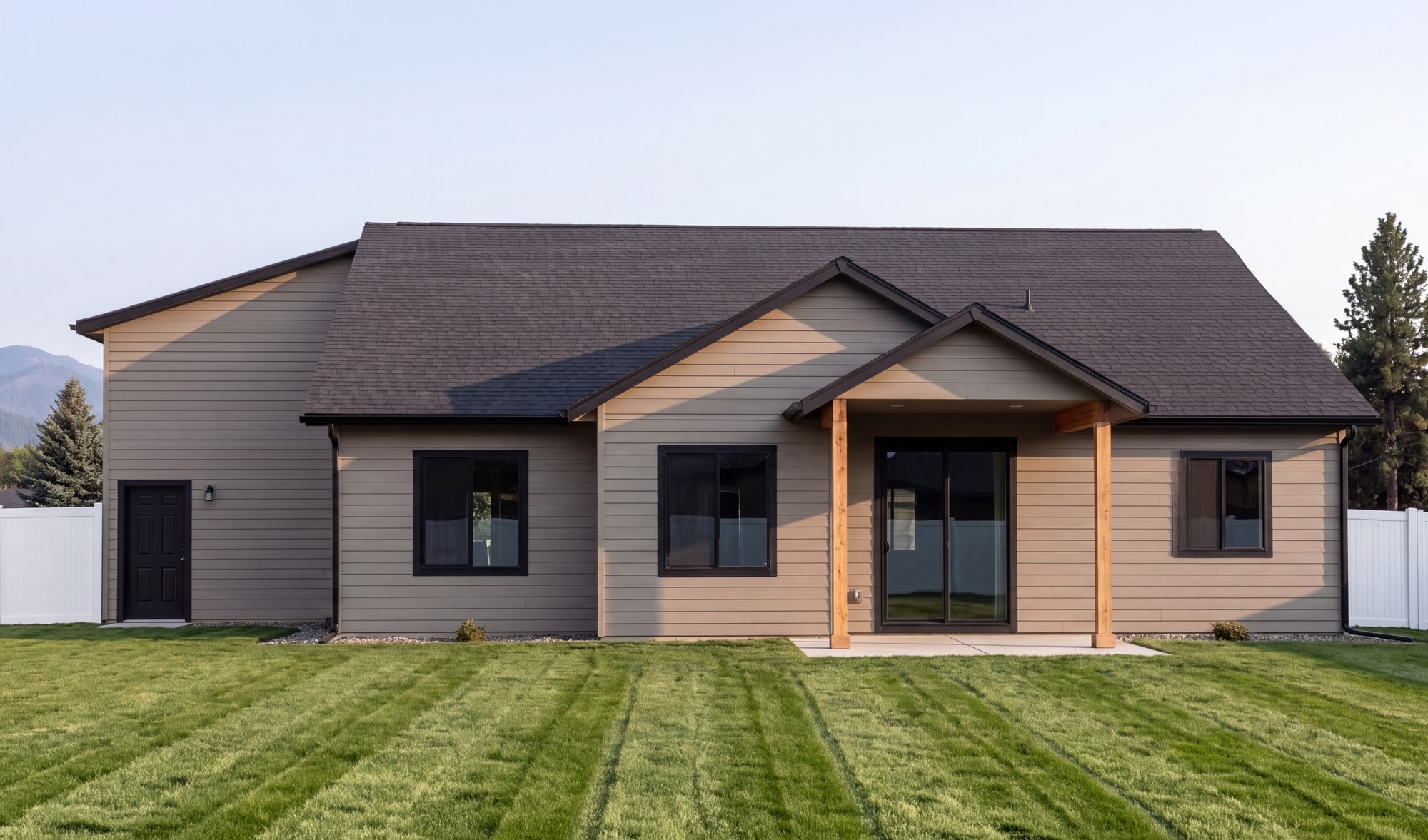 The Lexington rear elevation
