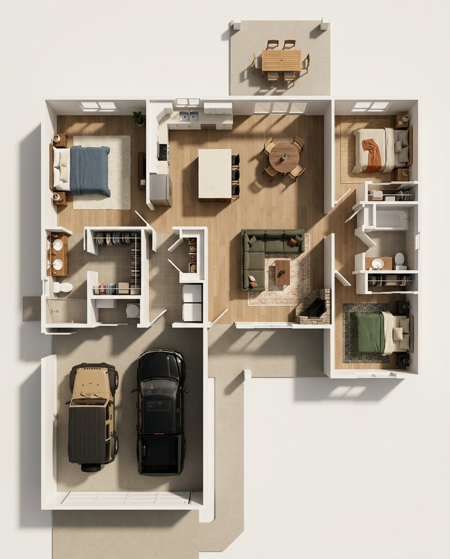 The Pembroke 3D floor plan