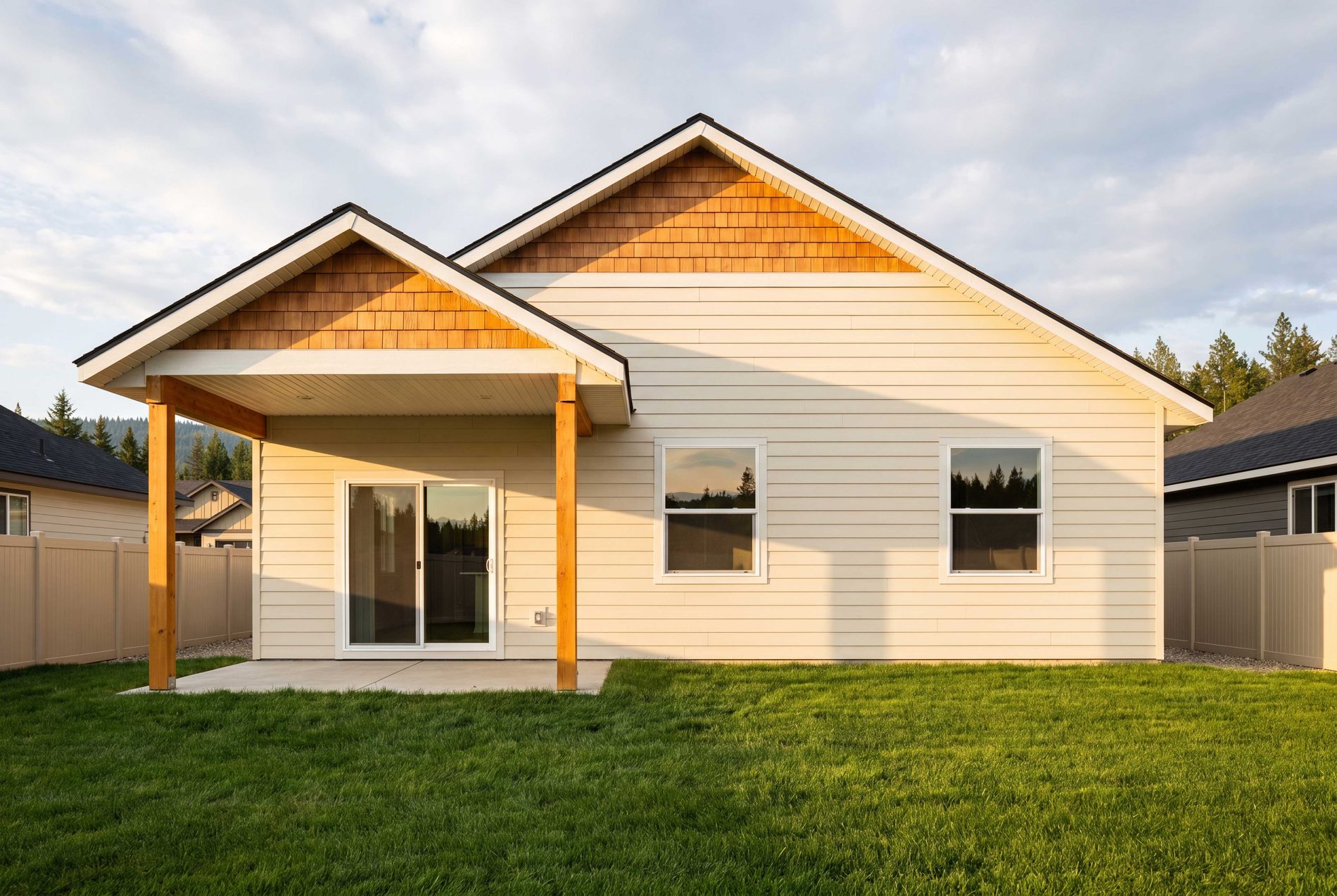 Cambridge rear elevation